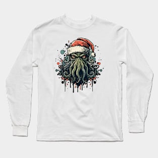 A Portrait of Christmas Cthulhu #2 Long Sleeve T-Shirt